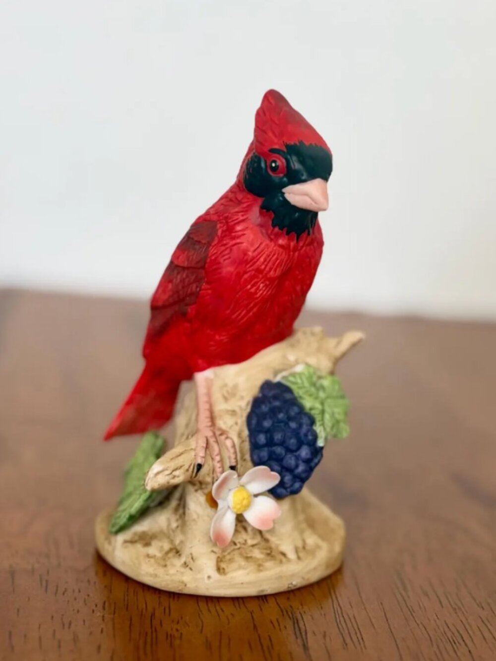 Vintage Lefton China Hand Painted Cardinal Figurine – 1986